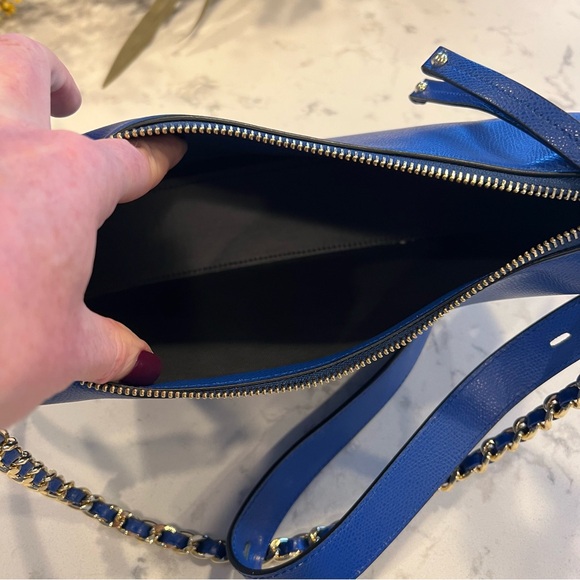 Cuoieria Fiorentina Blue Designer Handbag. Used only once. - Picture 7 of 9